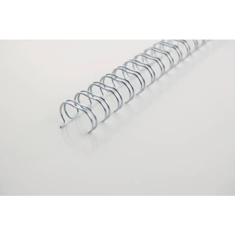 Spirali metalliche a 34 anelli GBC Wirebind 6 mm a4 nero conf da 100 spirali - RG810410
